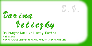 dorina veliczky business card